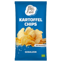 Kartoffelchips, gesalzen von BioFan