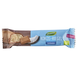 Kokos-Riegel in Vollmilchschokolade von dennree