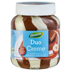 Milch- & Nuss-Nougat-Duo-Creme Milch- & Nuss-Nougat-Duo-Creme von dennree