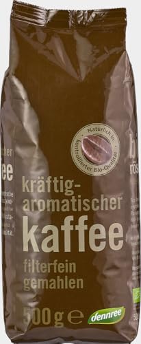 Röstkaffee gemahlen 12 x 500 gr Röstkaffee gemahlen 12 x 500 gr von dennree