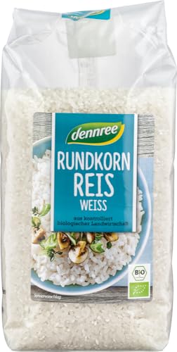 Rundkornreis weiß 12 x 1 kg Rundkornreis weiß 12 x 1 kg von dennree