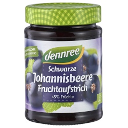 Schwarze-Johannisbeeren-Fruchtaufstrich Schwarze-Johannisbeeren-Fruchtaufstrich von dennree