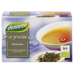 Schwarztee Indien Darjeeling PGI im Beutel von dennree