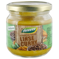 Streichcreme mit Linsen & Curry Streichcreme mit Linsen & Curry von dennree