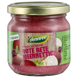 Streichcreme mit Roter Bete & Meerrettich von dennree