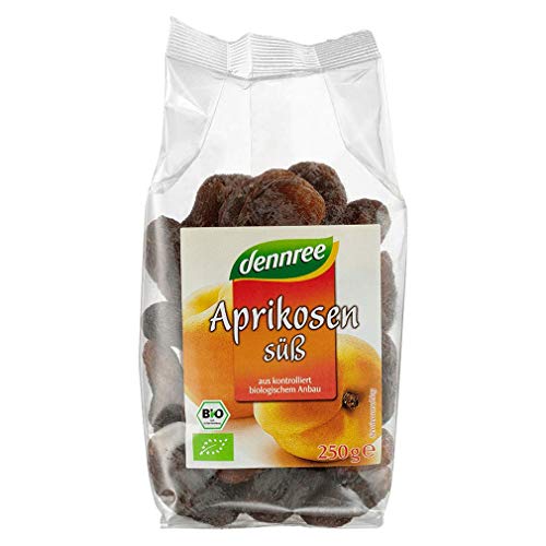 dennree Bio Aprikosen süß, ganze Frucht, entsteint aus der Türkei, 250g von dennree