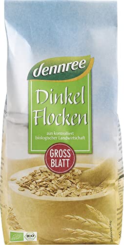 dennree Bio Dinkelflocken Großblatt (2 x 500 gr) von dennree