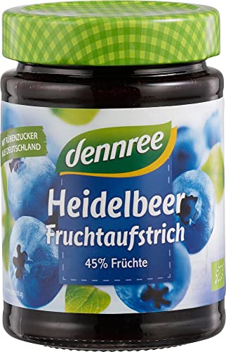 dennree Bio Fruchtaufstrich Heidelbeere (2 x 340 gr) von dennree