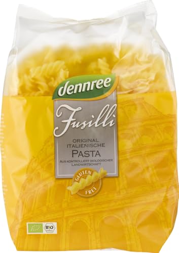 Glutenfreie Fusilli aus Mais- und Reismehl 6 x 500 gr von dennree