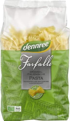 dennree Bio Hartweizen-Farfalle (2 x 500 gr) von dennree