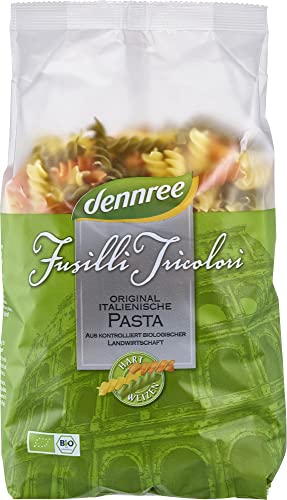 dennree Bio Hartweizen-Fusilli Tricolori (1 x 500 gr) von dennree