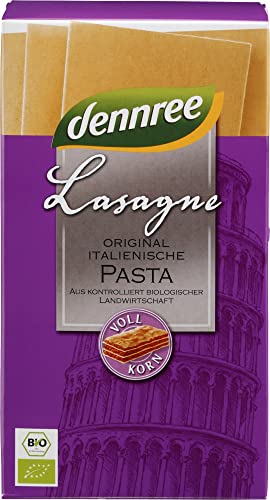 dennree Bio Hartweizen-Vollkorn-Lasagne (6 x 250 gr) von dennree