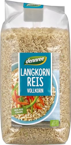 dennree Bio Langkornreis Vollkorn (2 x 1 kg) von dennree