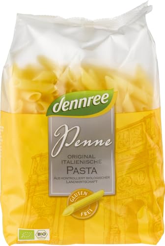 Glutenfreie Penne aus Mais- und Reismehl 2 x 500 gr von dennree