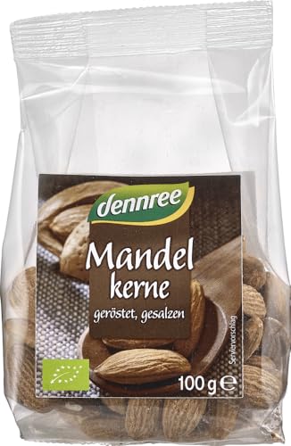 dennree Bio Mandelkerne geröstet, gesalzen (6 x 100 gr) von dennree