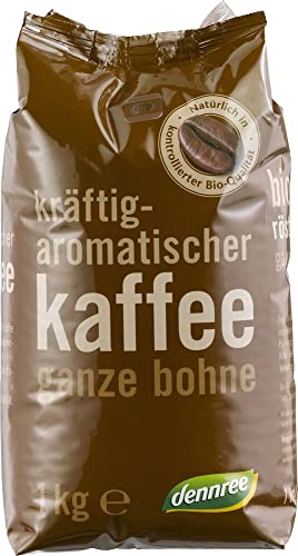 dennree Bio Röstkaffee ganze Bohne (1 x 1 kg) von dennree