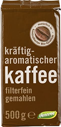 dennree Bio Röstkaffee gemahlen (6 x 500 gr) von dennree