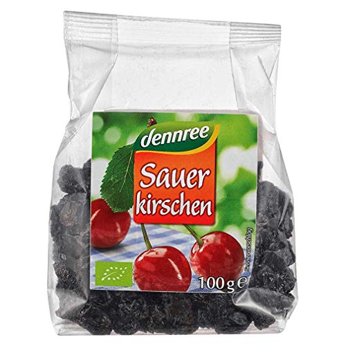 dennree Bio Sauerkirschen getrocknet, 100g Packung von dennree