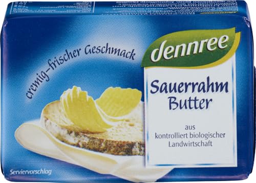 Sauerrahmbutter 82% Fett 6 x 250 gr von dennree