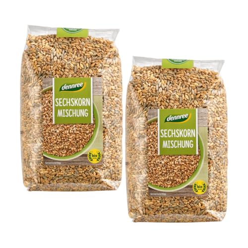 dennree Bio Sechskorn-Mischung (2 x 1 kg) von dennree