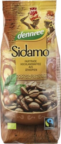 Sidamo Fairtrade Hochlandkaffee aus Äthiopien 2 x 250 gr von dennree