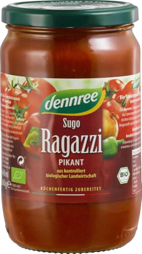 dennree Bio Tomatensauce Sugo Ragazzi (6 x 660 gr) von dennree