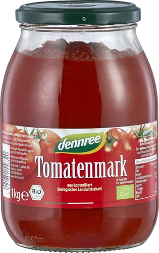 dennree Bio Tomatenmark einfach konzentriert (2 x 1 kg) von dennree