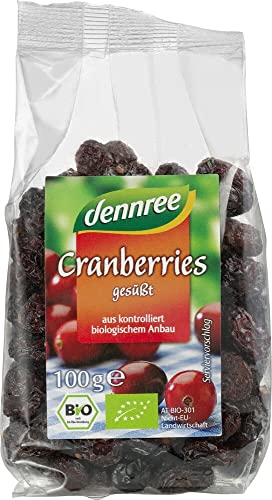 dennree Cranberries, getrocknet (100 g) - Bio von dennree