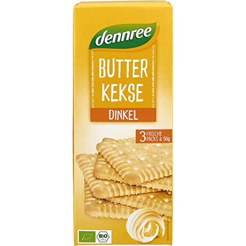 dennree Dinkel-Butterkekse (150 g) - Bio von dennree