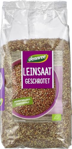 dennree Leinsaat geschrotet (6 x 400 gr) von dennree