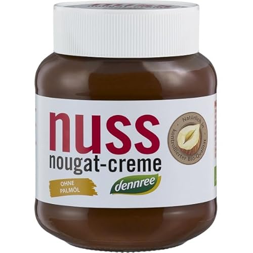 dennree Nuss-Nougat-Creme mit 13% Haselnüssen (400 g) - Bio von dennree