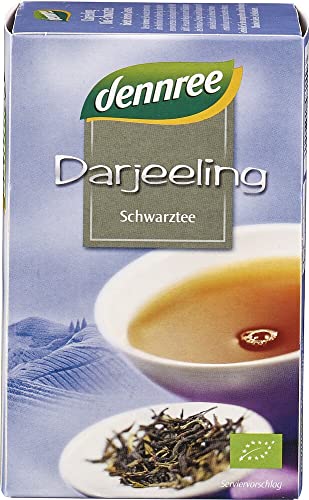 dennree Schwarztee Indien Darjeeling PGI im Beutel (30 g) - Bio von dennree