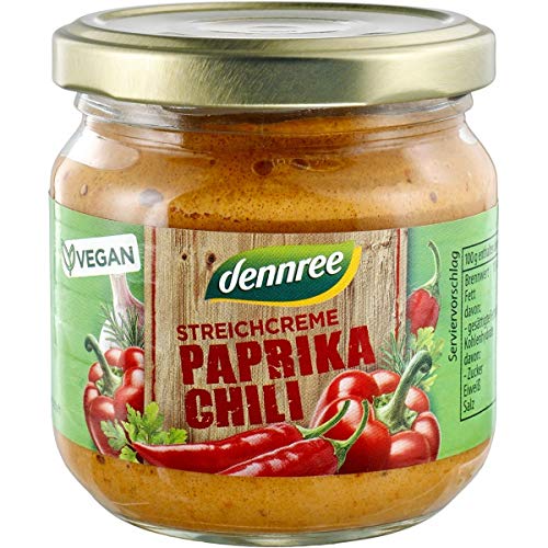 dennree Streichcreme mit Paprika & Chili (180 g) - Bio von dennree