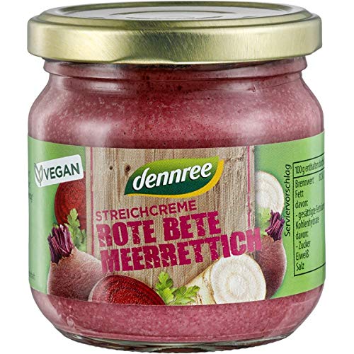 dennree Streichcreme mit Roter Bete & Meerrettich (180 g) - Bio von dennree