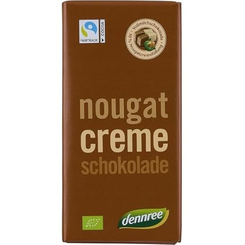dennree Vollmilchschokolade mit Nougatcreme (100 g) - Bio von dennree