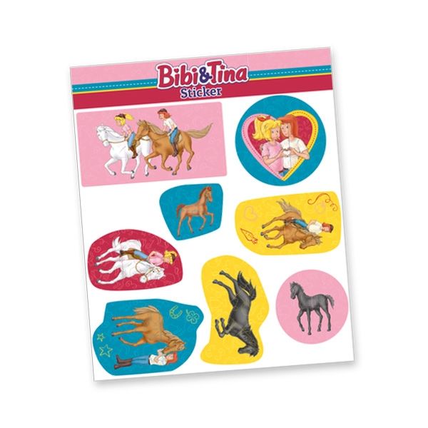 Stickerbogen "Bibi & Tina" mit 8 Stickern von dh-konzept