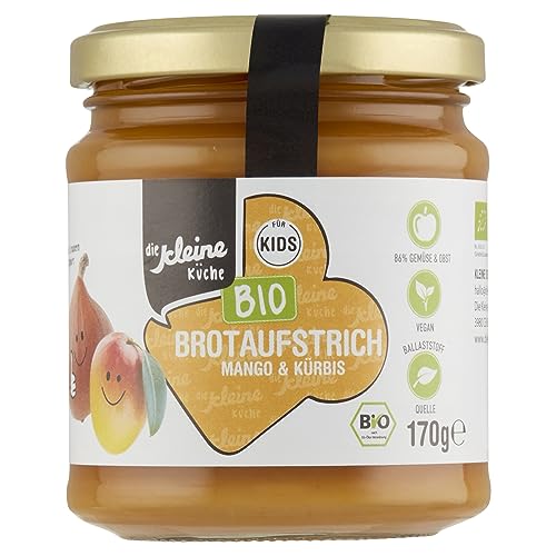 die Kleine Küche Bio Biologische BABY (Brot)Aufstriche Mango & Kürbis VEGAN ab 6+ Monate Obest & Gemüsse Kids Kinder von die Kleine Küche