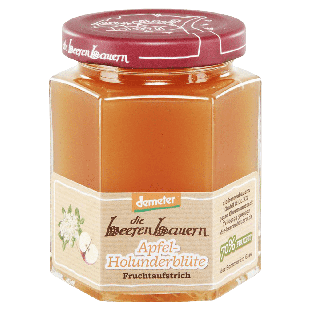 Bio Apfel-Holunder Fruchtaufstrich Bio Apfel-Holunder Fruchtaufstrich von die beerenbauern