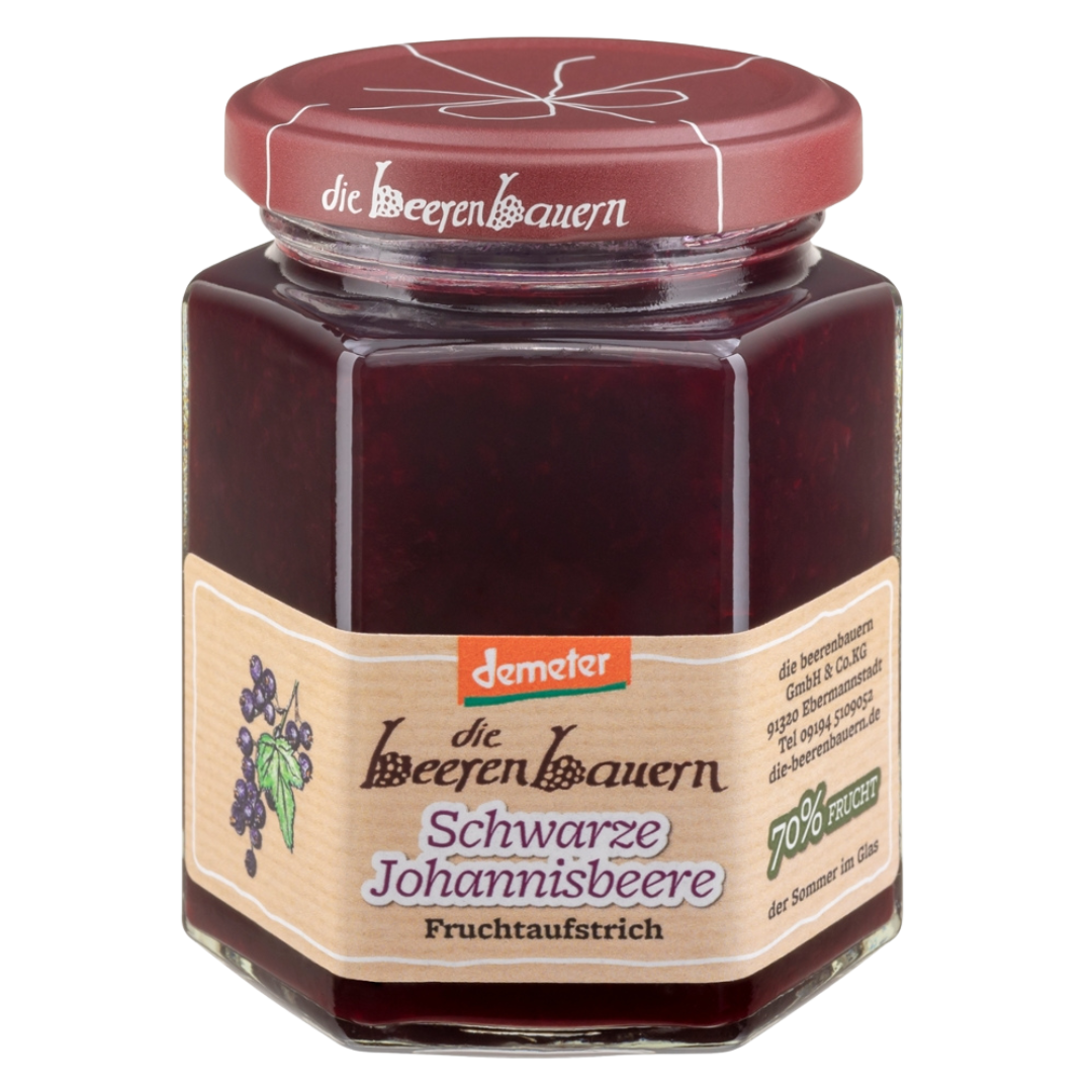 Bio Schwarze Johannisbeere Fruchtaufstrich Bio Schwarze Johannisbeere Fruchtaufstrich von die beerenbauern