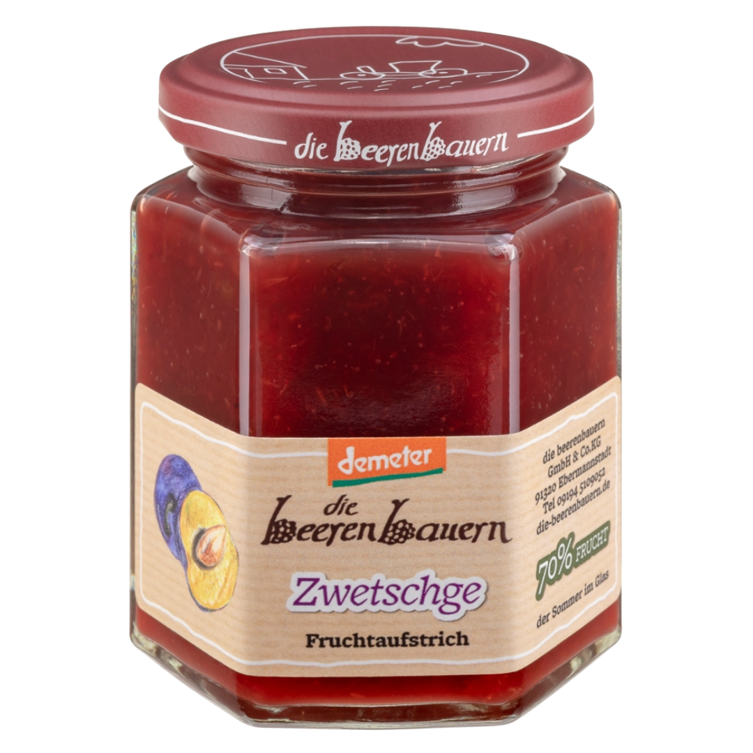Bio Zwetschge Fruchtaufstrich Bio Zwetschge Fruchtaufstrich von die beerenbauern