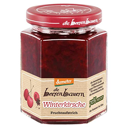 die beerenbauern Bio Winterkirsche Fruchtaufstrich, 1 Glas 200g von die beerenbauern