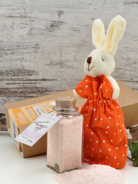 Oster-Salz-Häschen mit feinem, rosa Kristallsalz Oster-Salz-Häschen mit feinem, rosa Kristallsalz von direct&friendly
