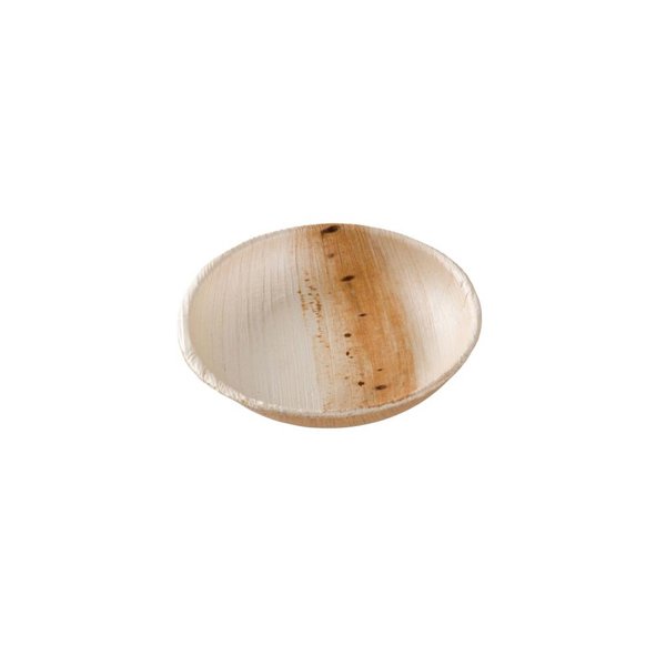 Palmblatt Schälchen, Ø 10cm - leicht erhöhter Rand für Fingerfood von direct&friendly
