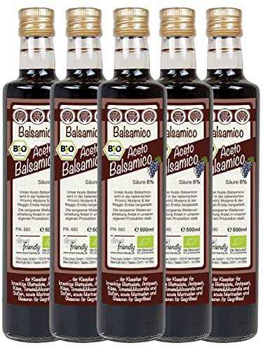 direct&friendly Bio Aceto Balsamico (5 x 500 ml) von direct&friendly