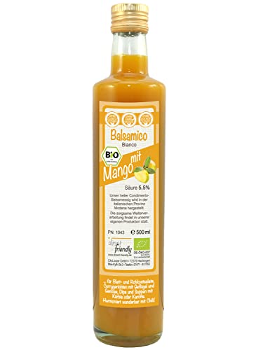 direct&friendly Bio Mango Essig, Condimento Balsamico mit fruchtiger Mango (500 ml) von direct&friendly