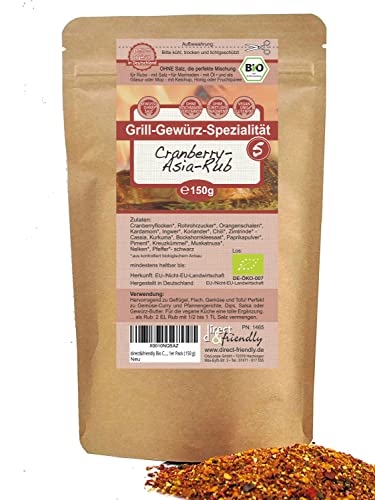direct&friendly Bio Grillgewürz Cranberry Asia Dust (Cranberry Asia Dust) von direct&friendly