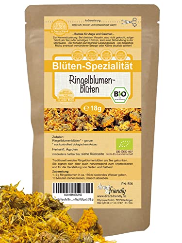 direct&friendly | ganze Bio Ringelblumenblüten | loser Ringelblumentee | 18g direct&friendly | ganze Bio Ringelblumenblüten | loser Ringelblumentee | 18g von direct&friendly