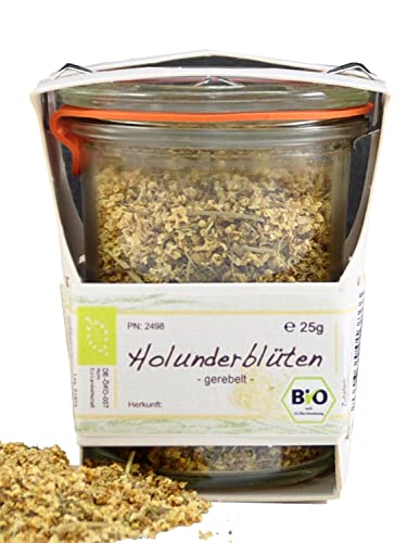 Getrocknete Bio Blüten im Weckglas | Blütentee handverarbeitet | wiederverwendbares Tee-Geschenk | Premium Qualität von direct&friendly