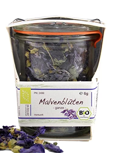 Getrocknete Bio Blüten im Weckglas | kleines Blütentee Geschenk | wiederverwendbar | Beste Qualität | plastikfreie Verpackung von direct&friendly