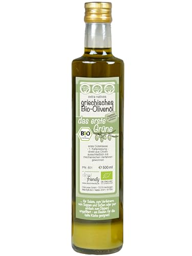 direct&friendly Griechisches Bio Olivenöl Das Erste Grüne naturtrüb extra nativ (500 ml) von direct&friendly